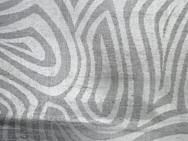  変わり木目模様織り出し　袋帯